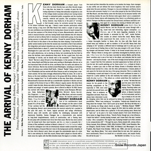DORHAM, KENNY the arrival of kenny dorham JAS-8007