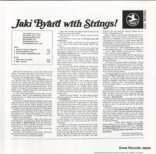BYARD, JAKI jaki byard with strings! PR-7573