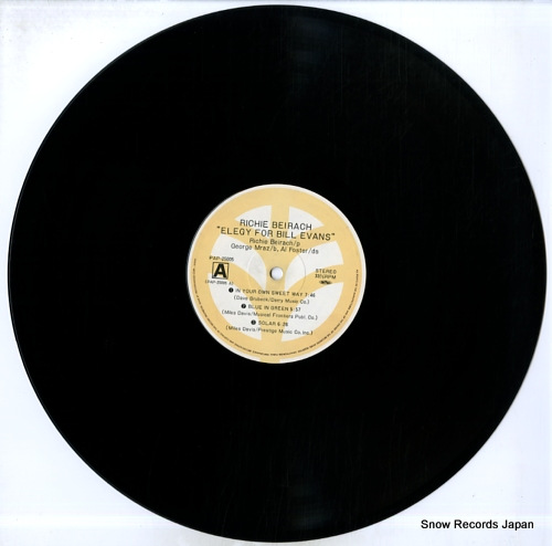BEIRACH, RICHIE elegy for bill evans PAP-25005