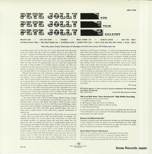 JOLLY, PETE duo, trio, quartet BVJJ-2872