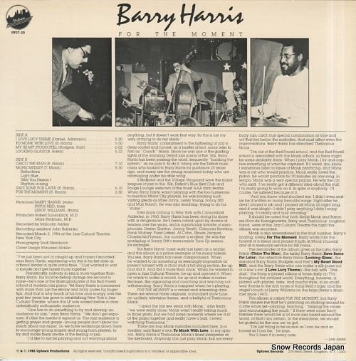 HARRIS, BARRY for the moment UP27.20