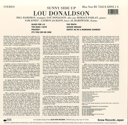 DONALDSON, LOU sunny side up B1-32095
