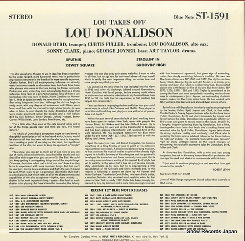DONALDSON, LOU lou takes off BN1591