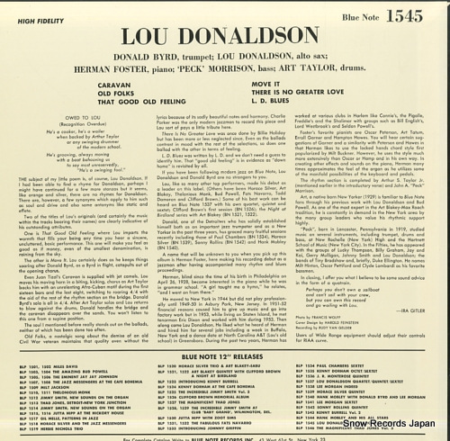 DONALDSON, LOU wailing with lou BN1545