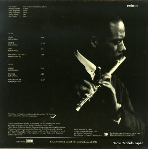 DOLPHY, ERIC stockholm sessions ENJA3055