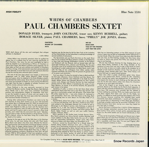 CHAMBERS, PAUL whims of chambers BN1534