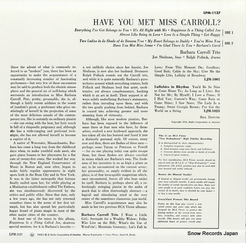 CARROLL, BARBARA have you met miss carroll? BVJJ-2864