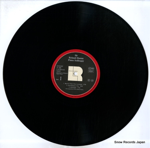 HANNA, ROLAND piano soliloquy LR40.003