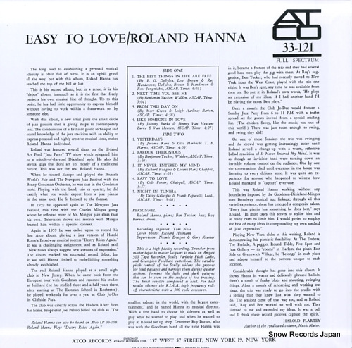 HANNA, ROLAND easy to love AMJY-3121