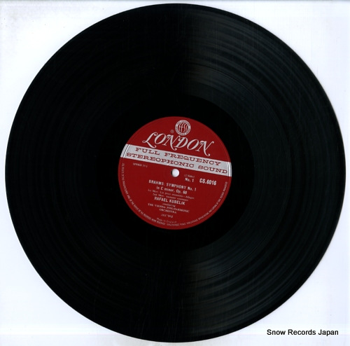 KUBELIK, RAFAEL brahms; symphony no. 1 c minor, op. 68 CS6016