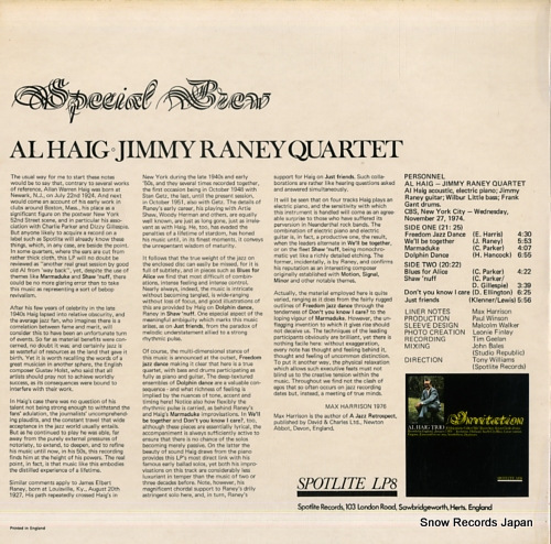 HAIG, AL, AND JIMMY RANEY special brew SPJLP8