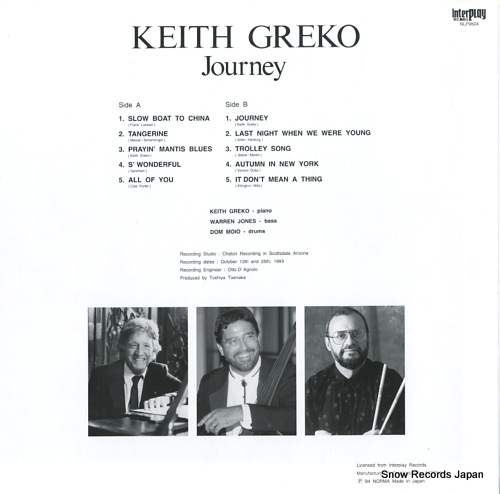 GREKO, KEITH journey NLP9504