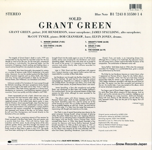 GREEN, GRANT solid B1-33580