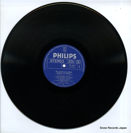 MALANDO AND HIS ORCHESTRA ole guapa / malando essence of tango SFX-6024 - disc