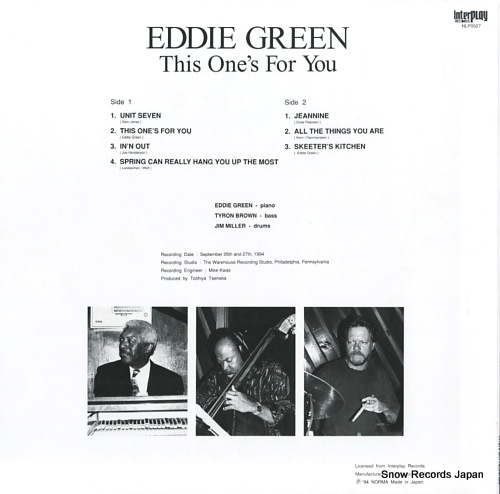 GREEN, EDDIE this one's for you NLP9507