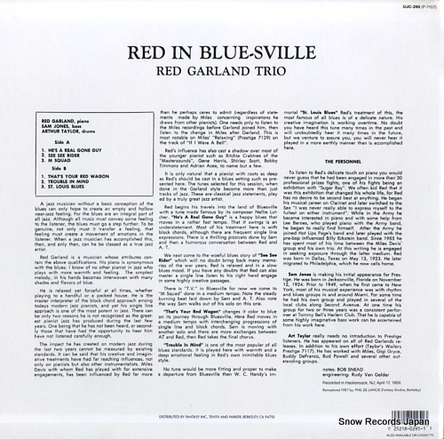 åɡ red in bluesville OJC-295