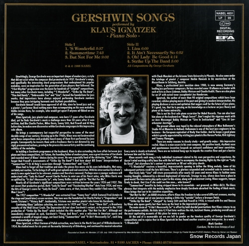 饦ʥ gershwin songs NABEL4631