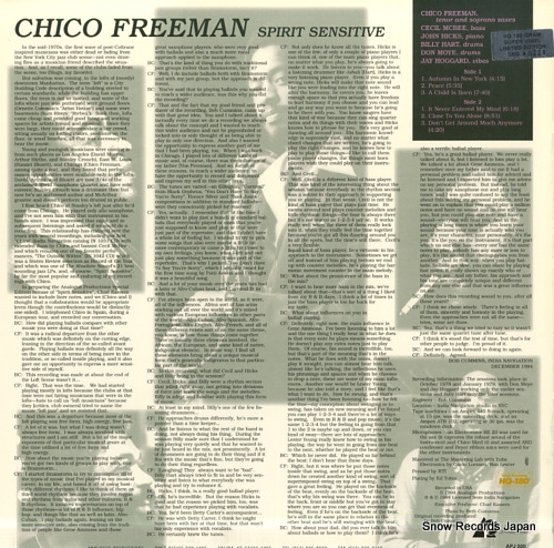 FREEMAN, CHICO spirit sensitive APJ020