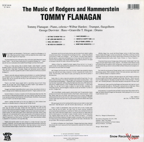FLANAGAN, TOMMY the music of rodgers & hammerstein 550109