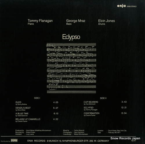 FLANAGAN, TOMMY eclypso ENJA2088ST