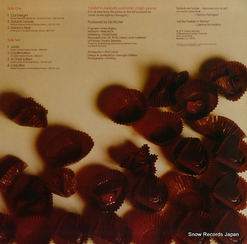 FLANAGAN, TOMMY, AND HANK JONES our delights GXY-5113