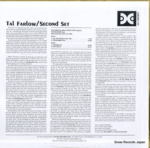 FARLOW, TAL second set XANADU119