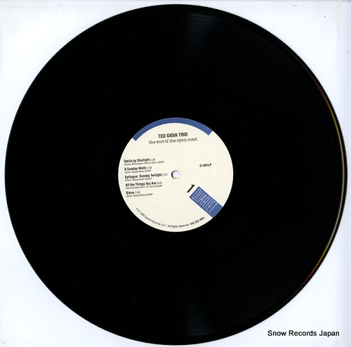 GIOIA, TED the end of the open road. Q-1001LP