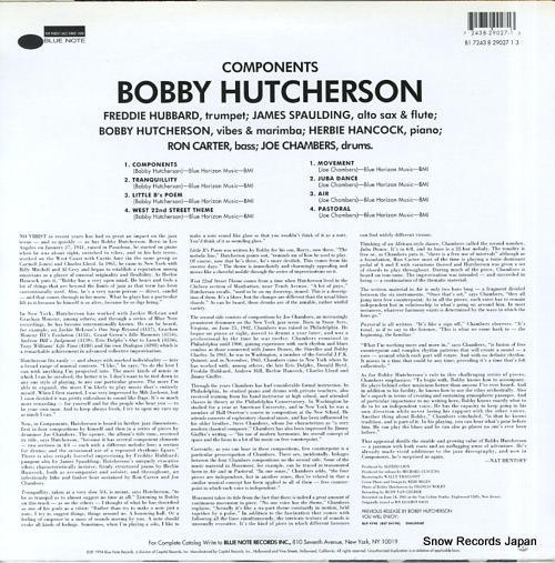HUTCHERSON, BOBBY components B1-29027