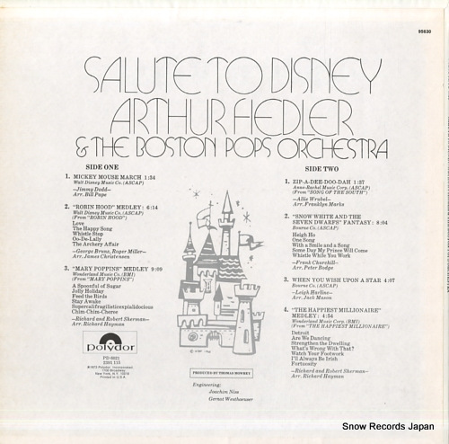 FIEDLER, ARTHUR a solute to disney SWAO-95630