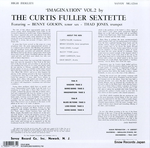 FULLER, CURTIS imagination vol.2 COJY-9018