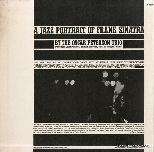 PETERSON, OSCAR a jazz portrait of frank sinatra MGVS-68334/V6-8334