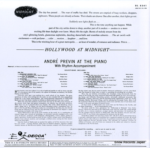 PREVIN, ANDRE hollywood at midnight ICJ-1