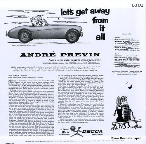 PREVIN, ANDRE let's get away from it all MVJJ-30028