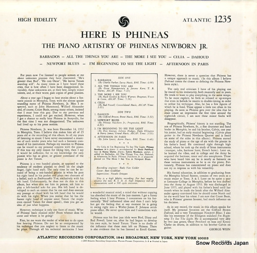 NEWBORN, PHINEAS, JR. here is phineas P-6127A