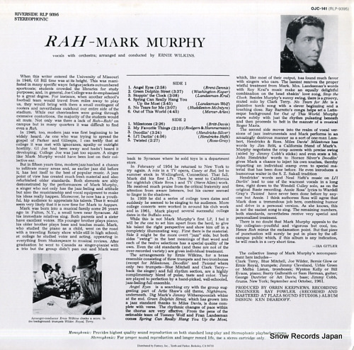 MURPHY, MARK rah OJC-141 - back cover