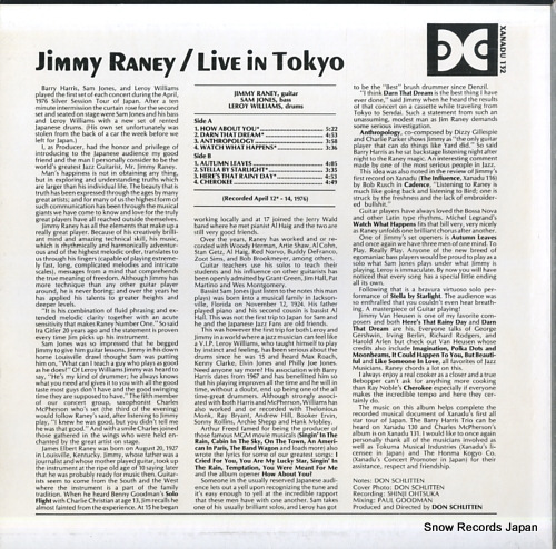 RANEY, JIMMY live in tokyo XANADU132