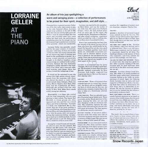 GELLER, LORRAINE at the piano MVJJ-30016