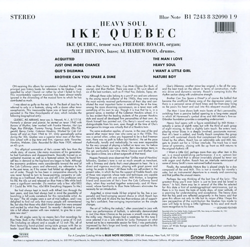 QUEBEC, IKE heavy soul B1-32090
