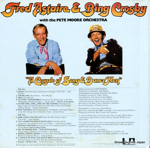 CROSBY, BING, AND FRED ASTAIRE a couple of song and dance men GP-420