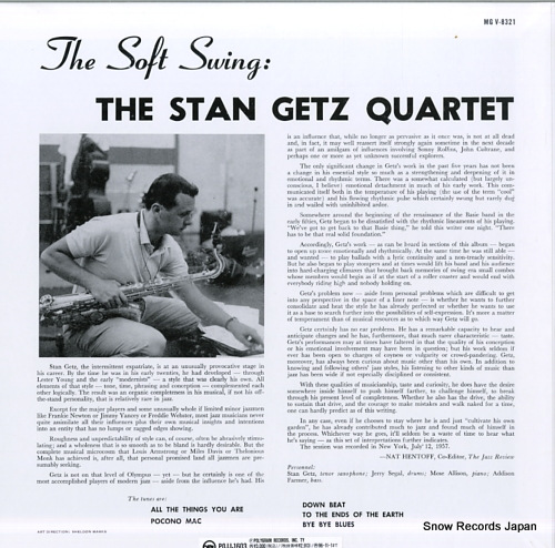 GETZ, STAN the soft swing POJJ-1603