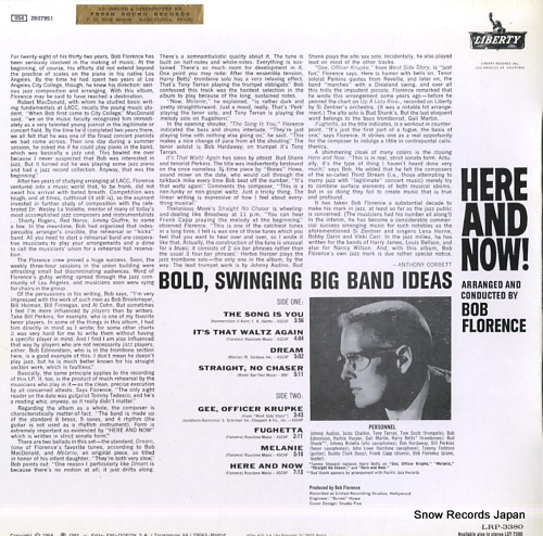 FLORENCE, BOB here and now! / bold, swinging big band ideas LRP-3380/0542607951