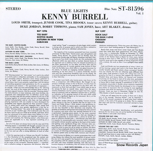 BURRELL, KENNY blue lights, volume 1 BLP1596