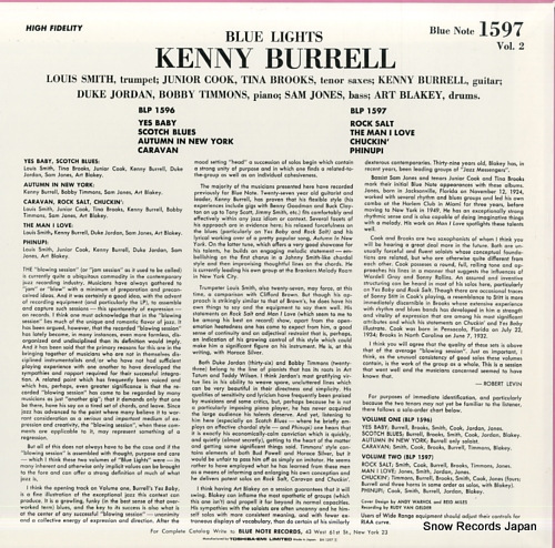 BURRELL, KENNY blue lights, volume 2 BN1597