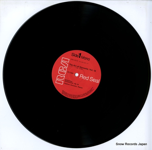 HOROWITZ, VLADIMIR the art of horowitz, vol.12 VRA-2072 - disc