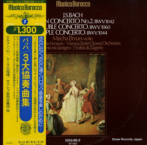 ELMAN, MISCHA bach; violin concerto no.2, bwv.1042 GT-1153