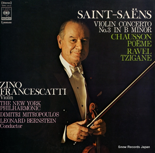 FRANCESCATTI, ZINO saint-saens; violin concerto no.3 in b minor SONC10131