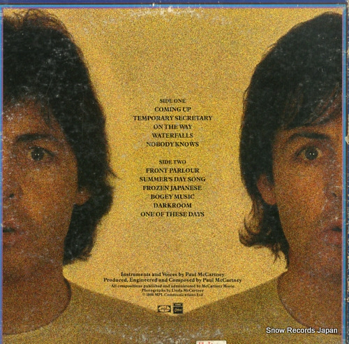 MCCARTNEY, PAUL mccartney ii EPS-81324