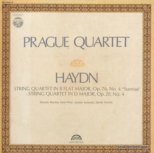 PRAGUE QUARTET haydn; string quartet in b flat major, op.76, no.4 