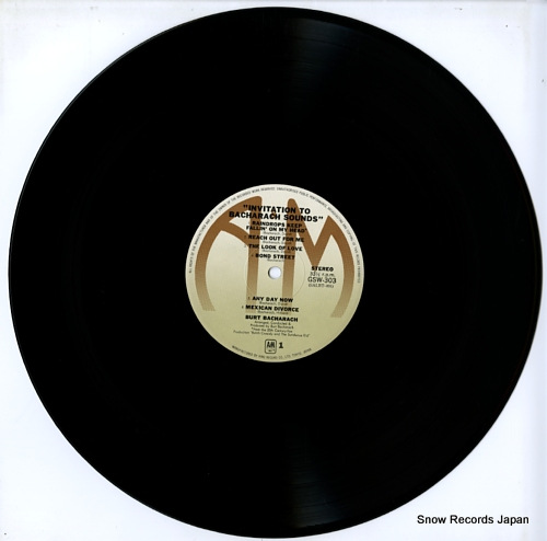 BACHARACH, BURT invitation to bacharach sounds GSW-303/4