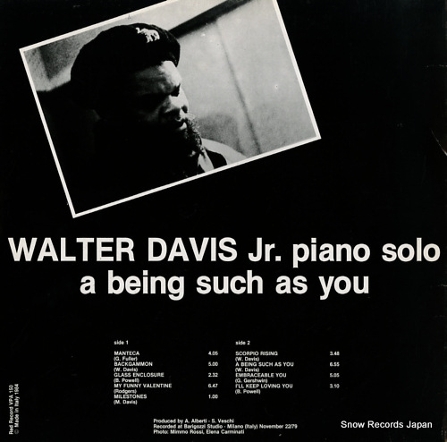 DAVIS, WALTER, JR. a being such as you VPA150
